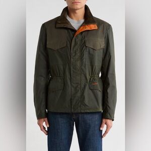 $595 NWT Barbour x Orvis Griffin Waxed Jacket XL 100% Cotton Men's Field Coat